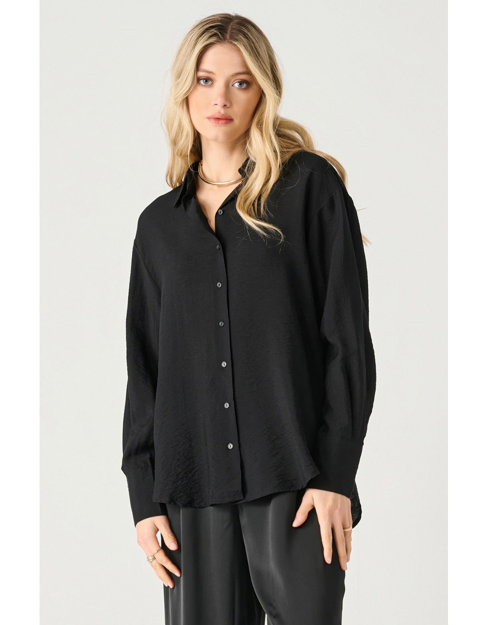 Camila - Flowy Satin Blouse