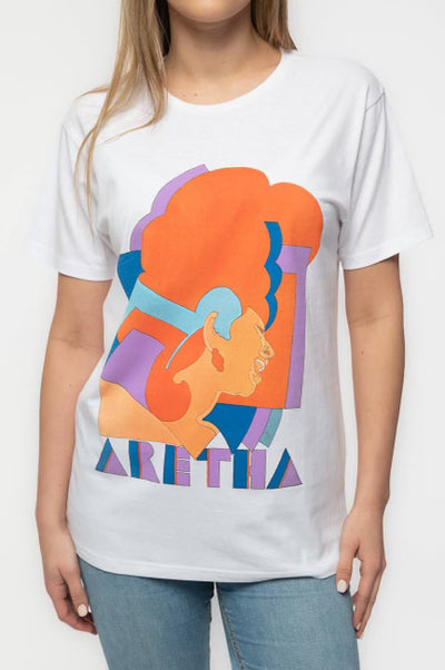 Aretha Franklin Retro Poster T-shirt